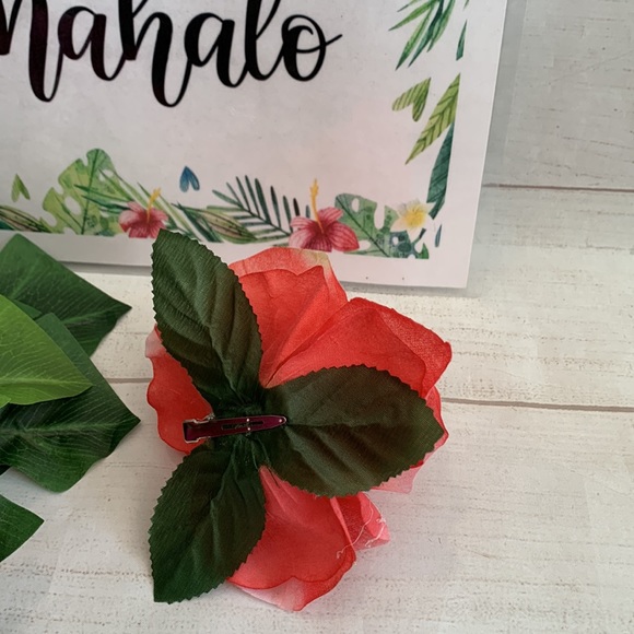 Pink Rose Pinup Rockabilly Hair Flower - Picture 4 of 5